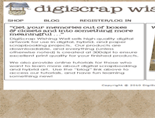 Tablet Screenshot of digiscrapwishingwell.com